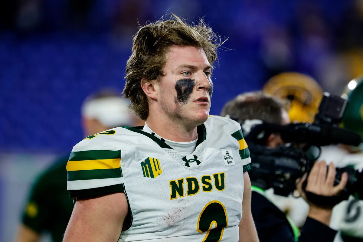 September 12, 2026; Colorado Springs, Colorado, USA; North Dakota State Bison forward Nathan Hayes (2) after the game against the Air Force Falcons at Falcon Stadium. Mandatory credit: Isaiah J. Downing-Imagn Images