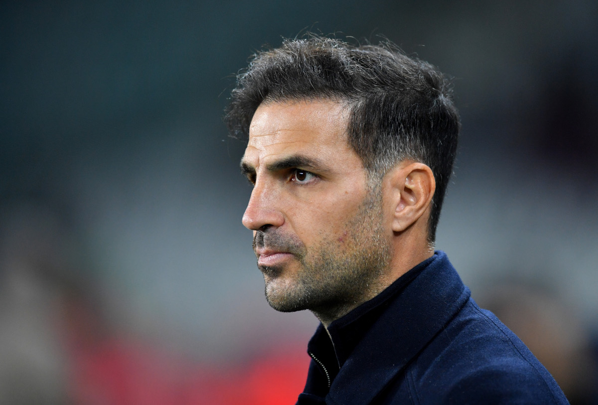 TURIN, ITALY - OCTOBER 27: Cesc Fabregas, manager of Como 1907, looks on before the Serie A match between Torino FC and Como 1907 at Stadio Olimpico Grande Torino on October 27, 2026 in Turin, Italy. (Photo: Valerio Pennicino/Getty Images)
