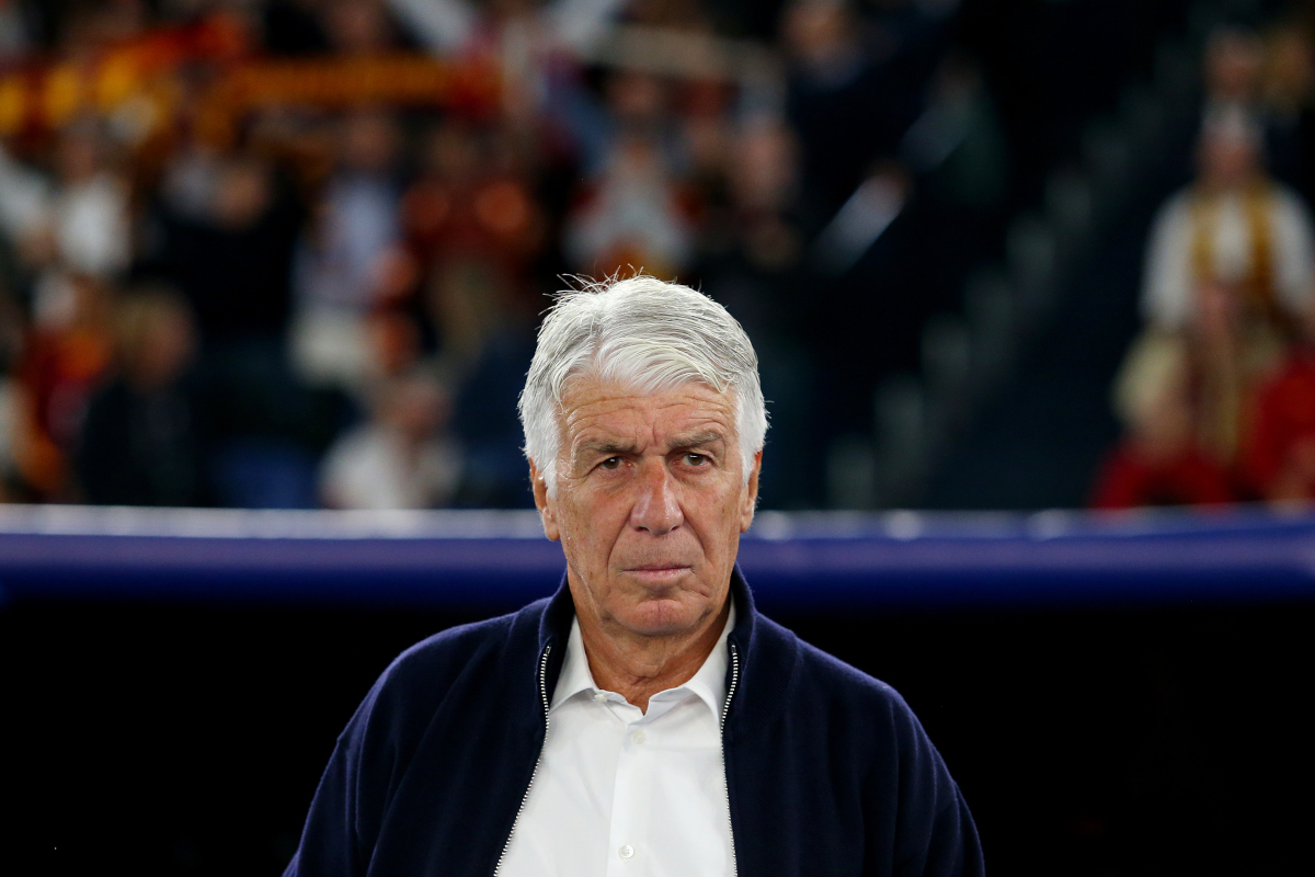 ROME, ITALY - OCTOBER 14: Gian Piero Gasperini, manager of AS Roma, looks on during the UEFA Champions League 2026/27 Liga Stage MD2 match between AS Roma and Real Madrid CF at Stadio Olimpico on October 14, 2026 in Rome, Italy. (Photo by Paolo Bruno/Getty Images)