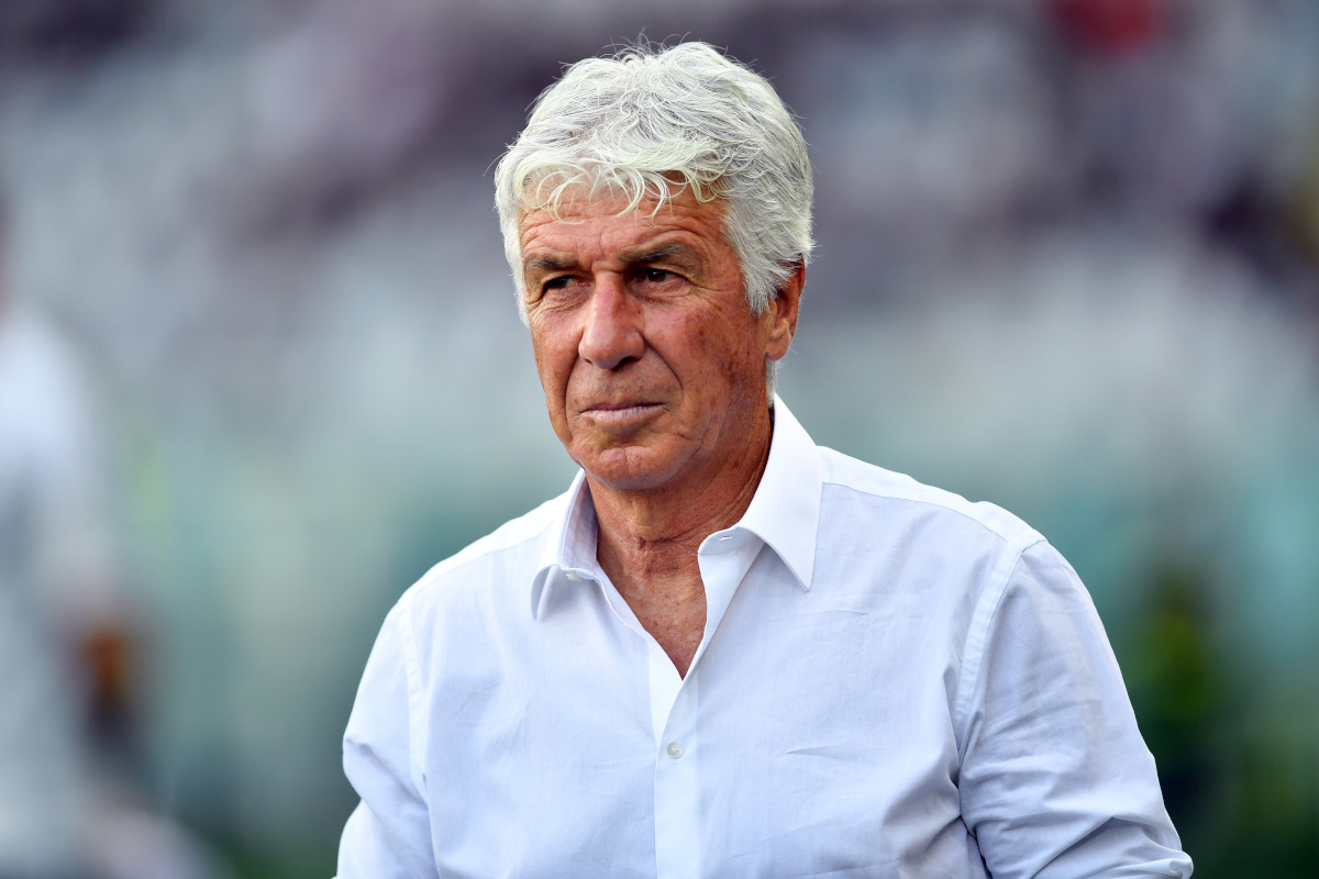 TURIN, ITALY - SEPTEMBER 14: AS Roma manager Gian Piero Gasperini watches the Serie A match between Torino FC and AS Roma at Stadio Olimpico Grande Torino on September 14, 2026 in Turin, Italy. (Photo by Valerio Pennicino/Getty Images)
