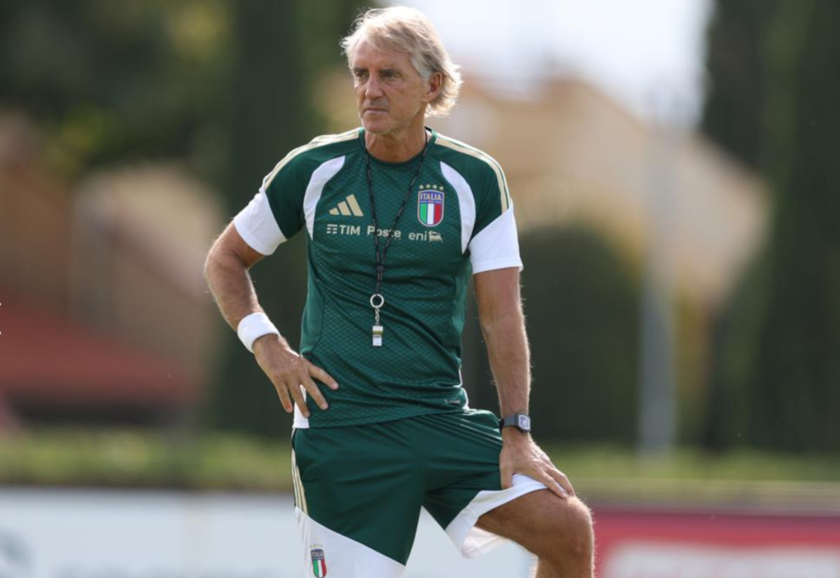 Roberto Mancini in Italy training in September 2026 (figc.it)