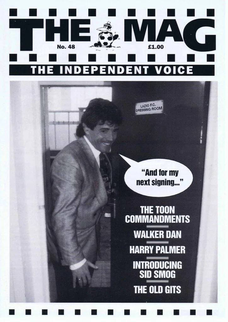 The Mag Cover Issue 48 March 1993 Kevin Keegan Newcastle United