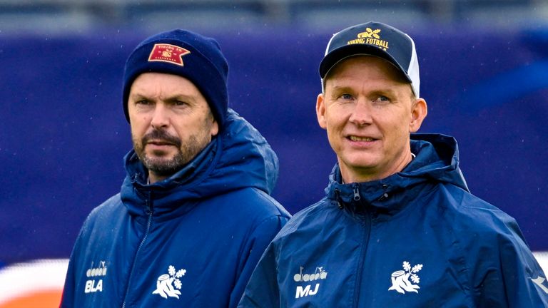 Viking head coaches Bjarte Lunde Aarsheim and Morten Jensen
